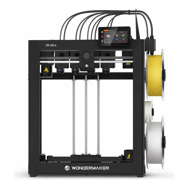 Impressora 3D Wondermaker ZR Ultra 4 Bicos/cores (pré-venda) Preta