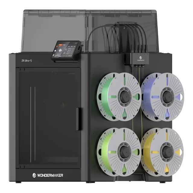 Impressora 3d Wondermaker Zr Ultra-s Corexy Multicor 4 Bicos 127/220v Preto