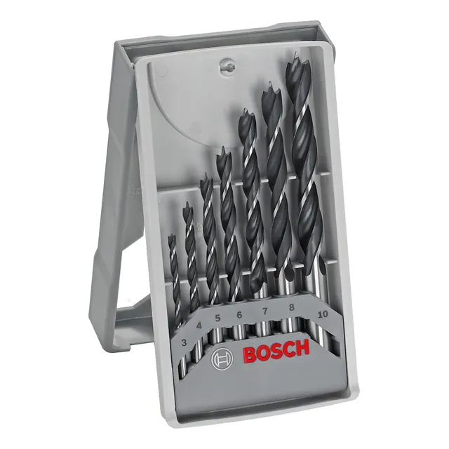 Jogo Kit De Brocas Madeira Bosch 3 A 10mm 7 Brocas