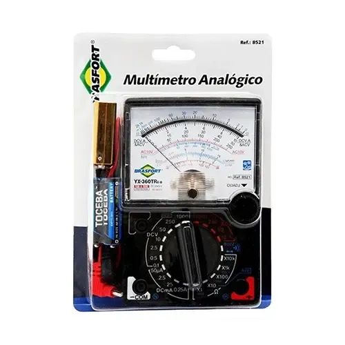 Kit 2x Multimetro Analogico Brasfort 360trn 8521