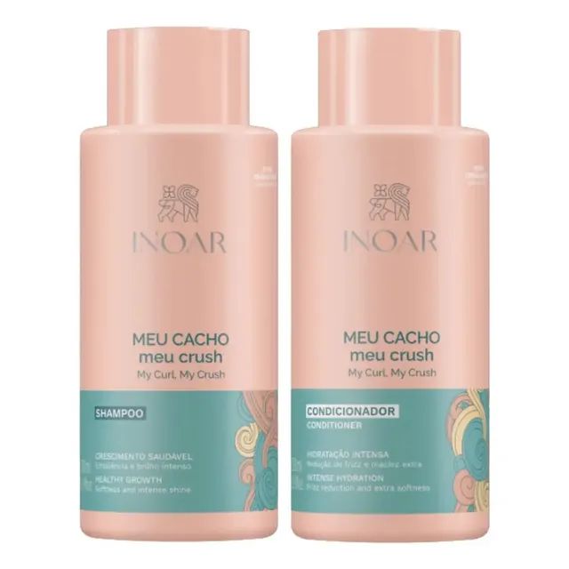 Kit Inoar Meu Cacho Meu Crush Shampoo + Condicionador 500ml
