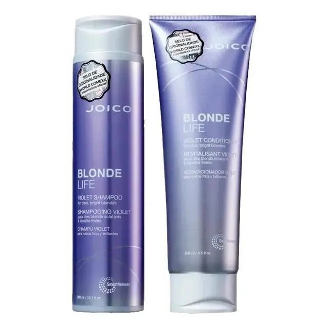 Kit Shampoo e Condicionador Joico Blond Life Violet Para Loiros e Descoloridos