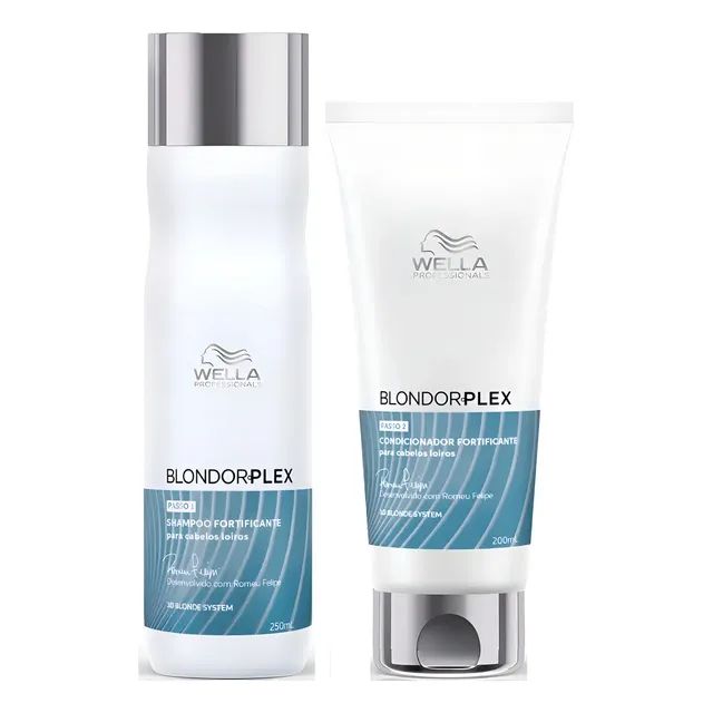 Kit Wella Blondorplex Shampoo 250ml + Condicionador 200ml