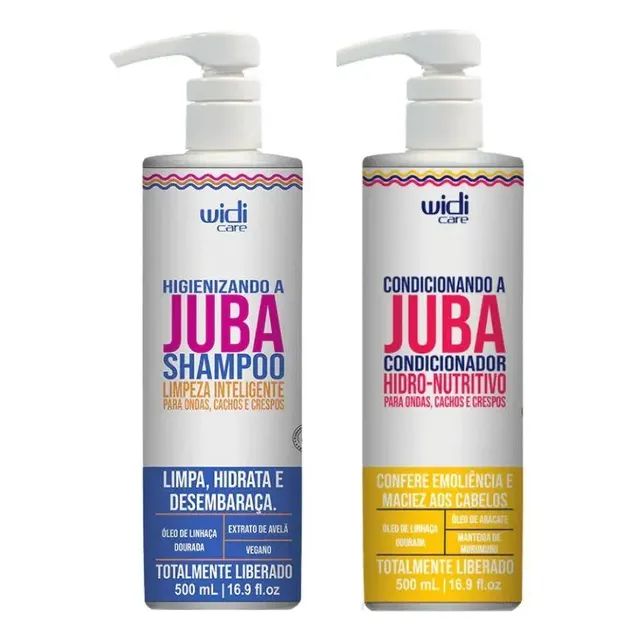 Kit Widi Care Higienizando e Condicionando a Juba (Shampoo 500ml + Condicionador 500ml)