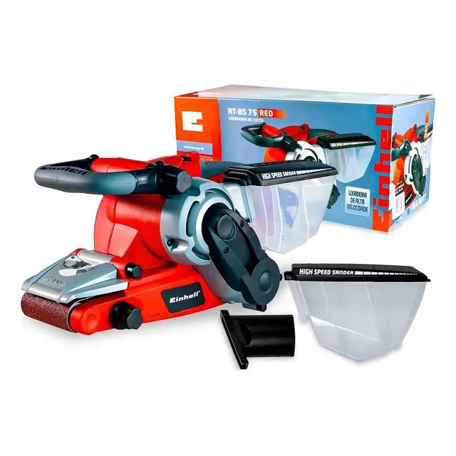 Lixadeira profissional de banda Einhell RT-BS 75 vermelha 60Hz 850W