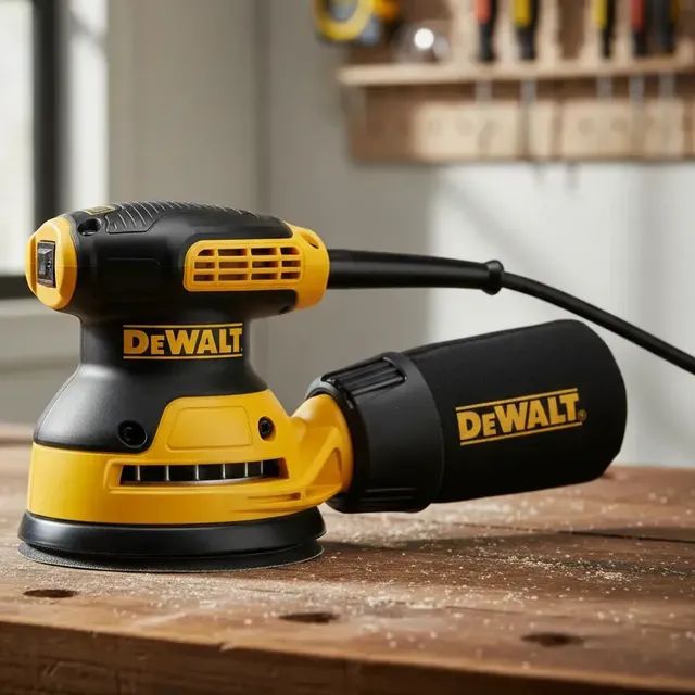 Lixadeira profissional roto orbital DeWalt Lixadeira roto Orbital DWE6421-B2 amarela 50Hz/60Hz 280W