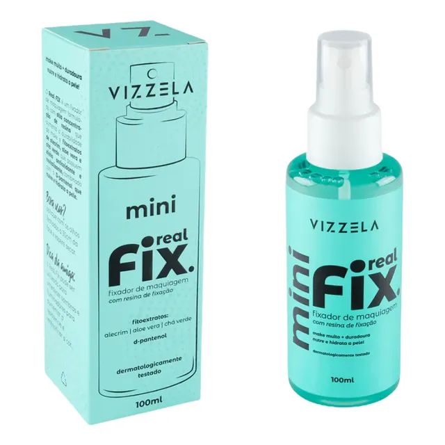 Mini Fixador De Maquiagem Real Fix - Vizzela 100ml