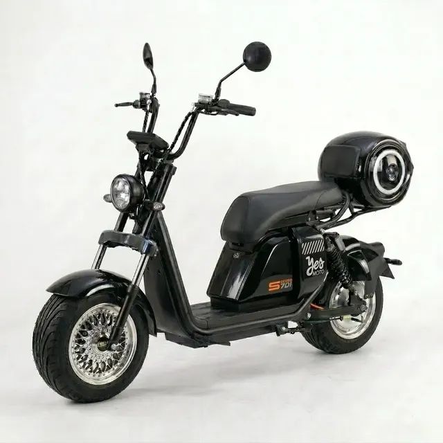 Moto Scooter Bicicleta Eletrica 701 1000w S/ Placa /com Bau Preto