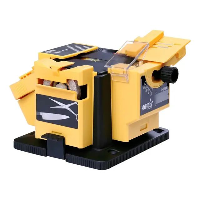 Multi Afiador Brocas Facas Tesouras Formões Mas150 Starflex Cor Amarelo