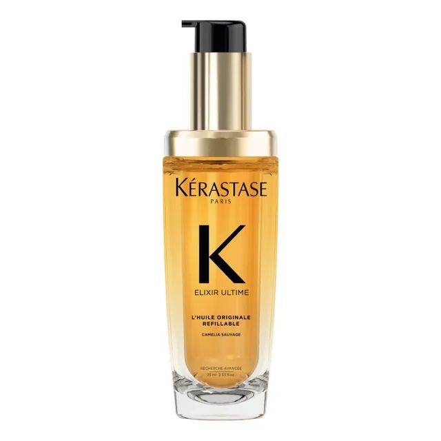 Óleo Capilar Kérastase Elixir Ultime L'Huile Originale Refilável, Cabelo Brilhante, Nutrido 75ml