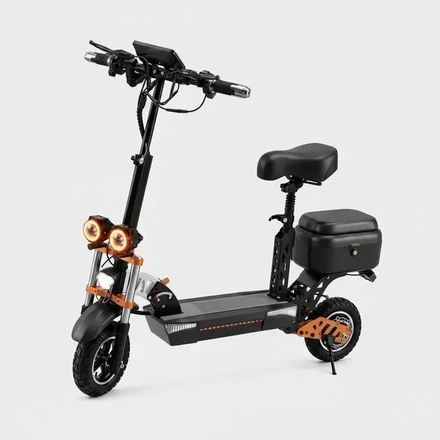 Patinete Scooter Elétrico De 1000w Velocidade Máxima 50km/hr Preto