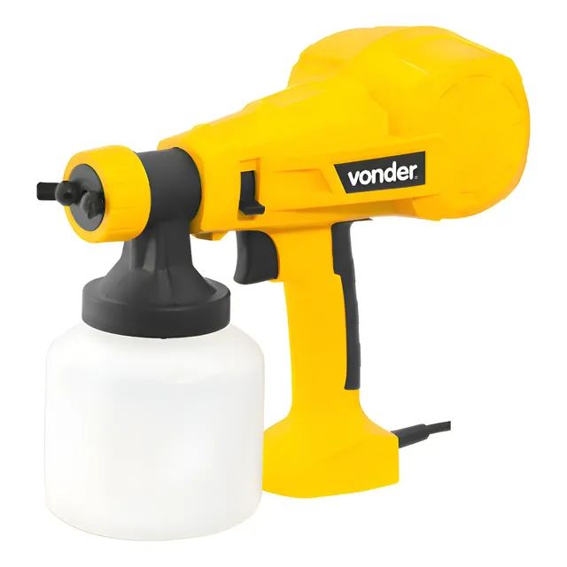 Pistola Elétrica De Pintura Hvlp Vonder Pev400 Profissional Amarelo 220v