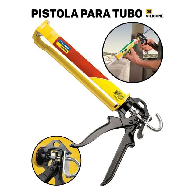 Pistola P/ Silicone E Selantes Tramontina 280ml Corpo Em Aço