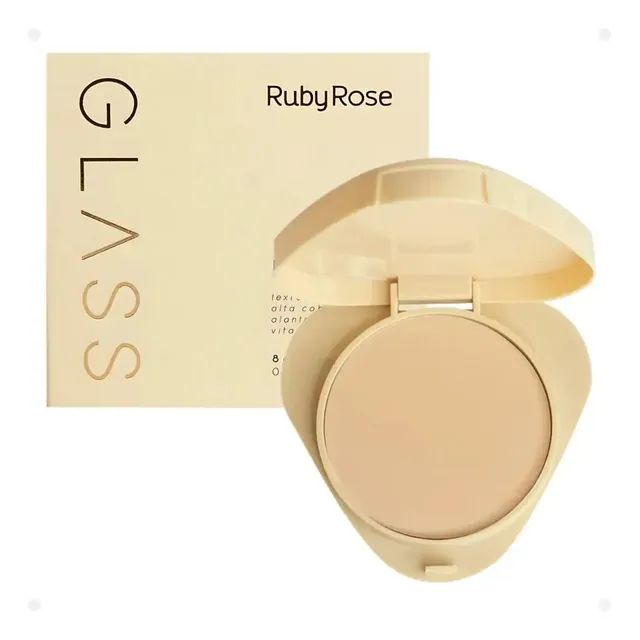 Pó Facial Compacto Ruby Rose Linha Glass Matte Varias Opções Cor Gpf20