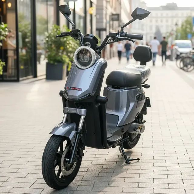 Scooter Elétrica Fly Gt Sport 1000w Autopropelido Moto Litio Cinza-escuro