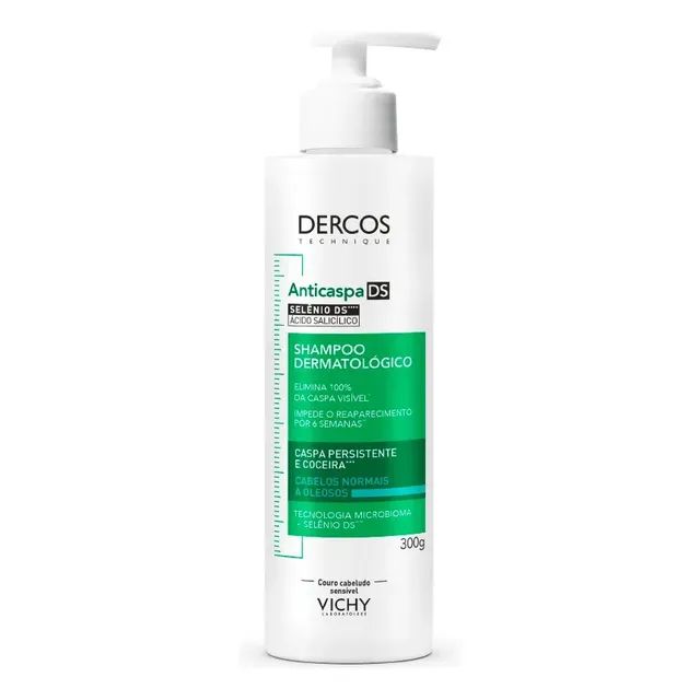 Shampoo Anticaspa Cabelos Normais a Oleosos, Dercos DS Vichy, 300g