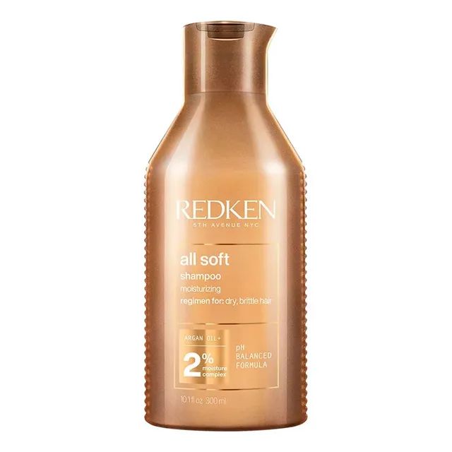 Shampoo Hidratante para Cabelos Secos e com Brilho All Soft Redken 300ml